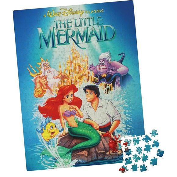 Blockbuster VHS Style Disney The Little Mermaid Ariel Nostalgia Puzzle BRAND NEW - Picture 3 of 8